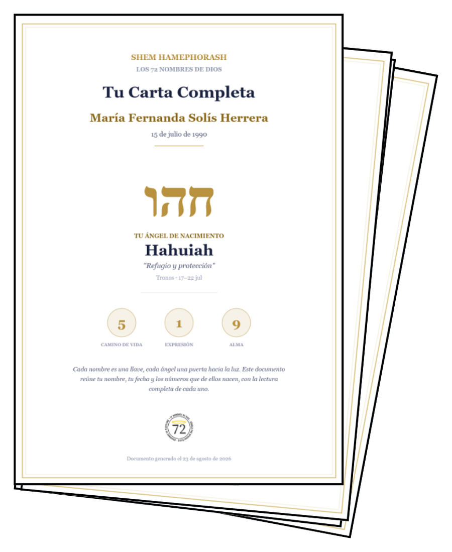 Lectura Kabalística del Destino: la carta completa, 15 páginas en PDF